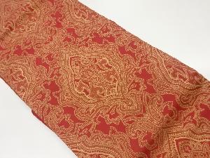 川島織物製　更紗模様織出し名古屋帯